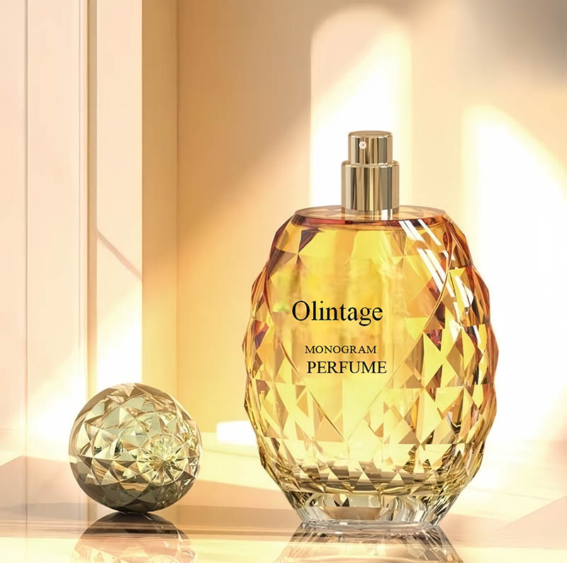 60ml glass perfume bottle - crystal design