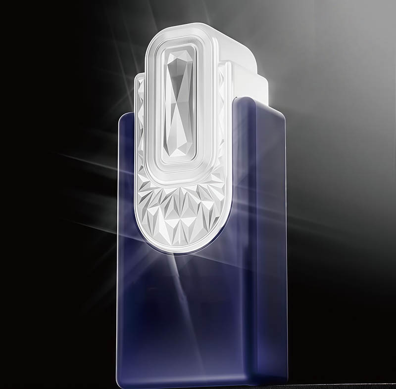 100ml glass fragrance bottle with silver cap