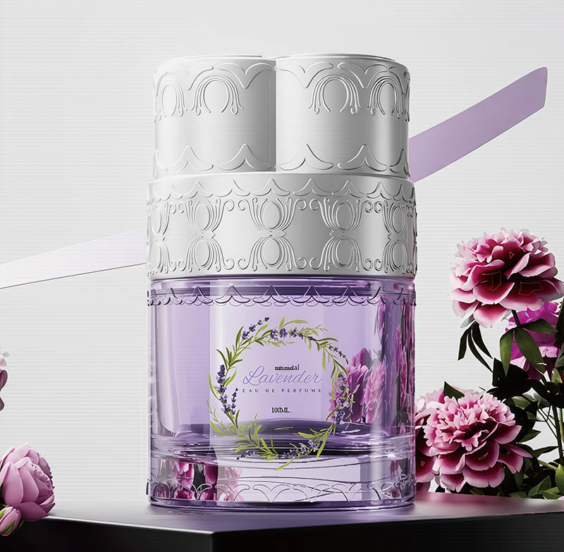 50ml glass perfume bottle with engraved logo