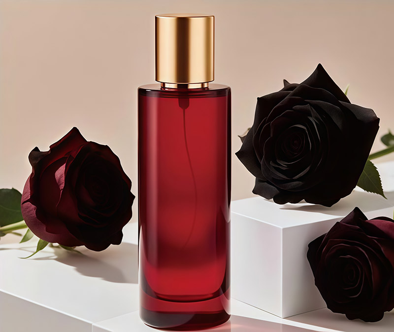 glass perfume bottle with atomizer - luxury brand