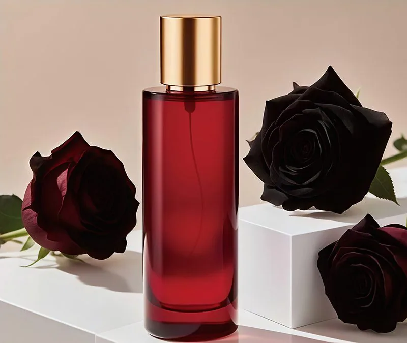 glass perfume bottle with atomizer - luxury brand
