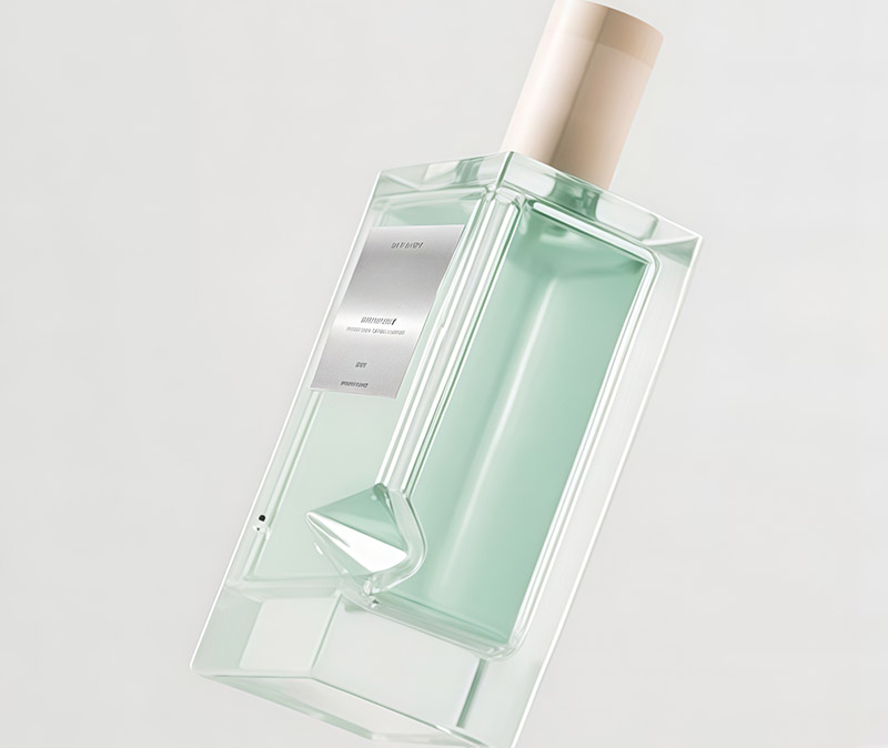 50ml glass perfume bottle with silver plating