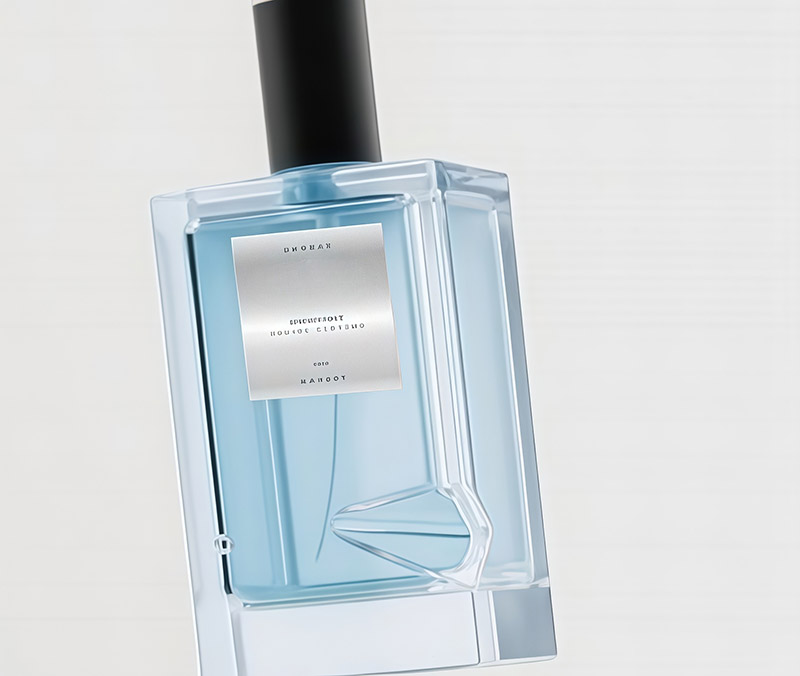 100ml glass fragrance bottle with gold cap