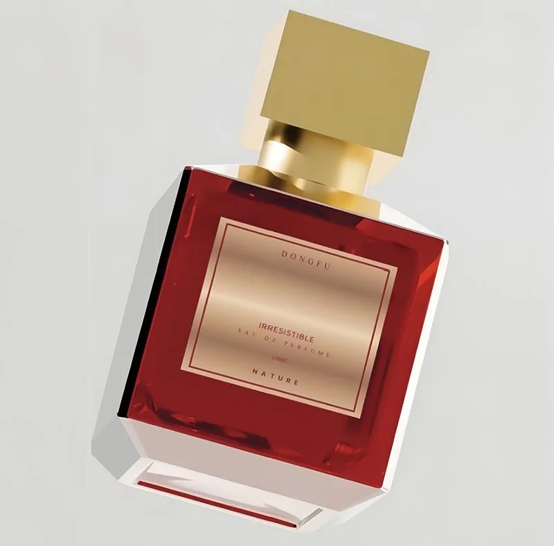 brown glass perfume bottle