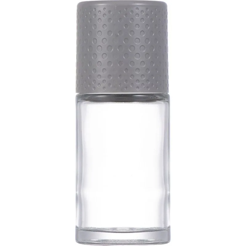 50ml clear glass roll on bottle with plastic ball