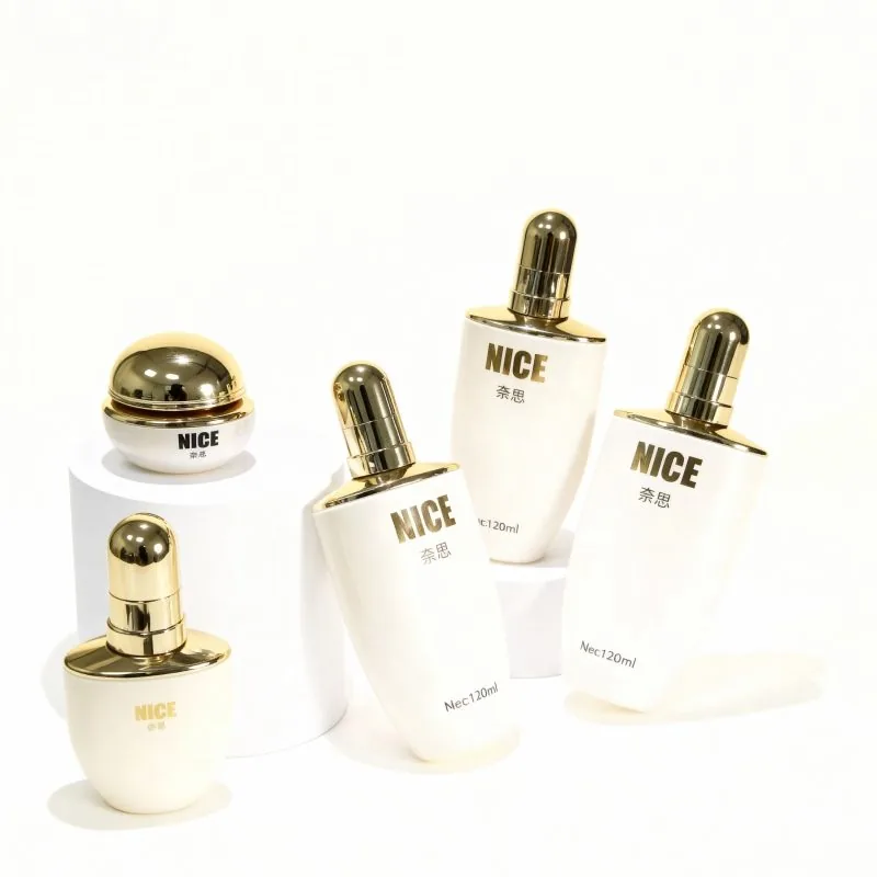 daily face care glass bottle set - essence moisturizer toner combo