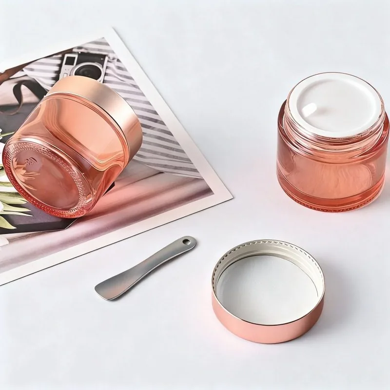 face lotion glass jar