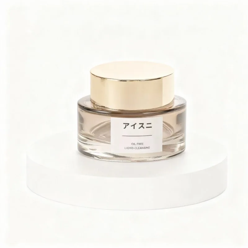 custom logo glass cream jar - NAISI Packaging