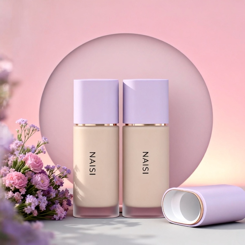 30ml frosted foundation bottle - luxury brand