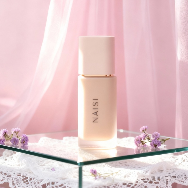 empty foundation bottle with pump