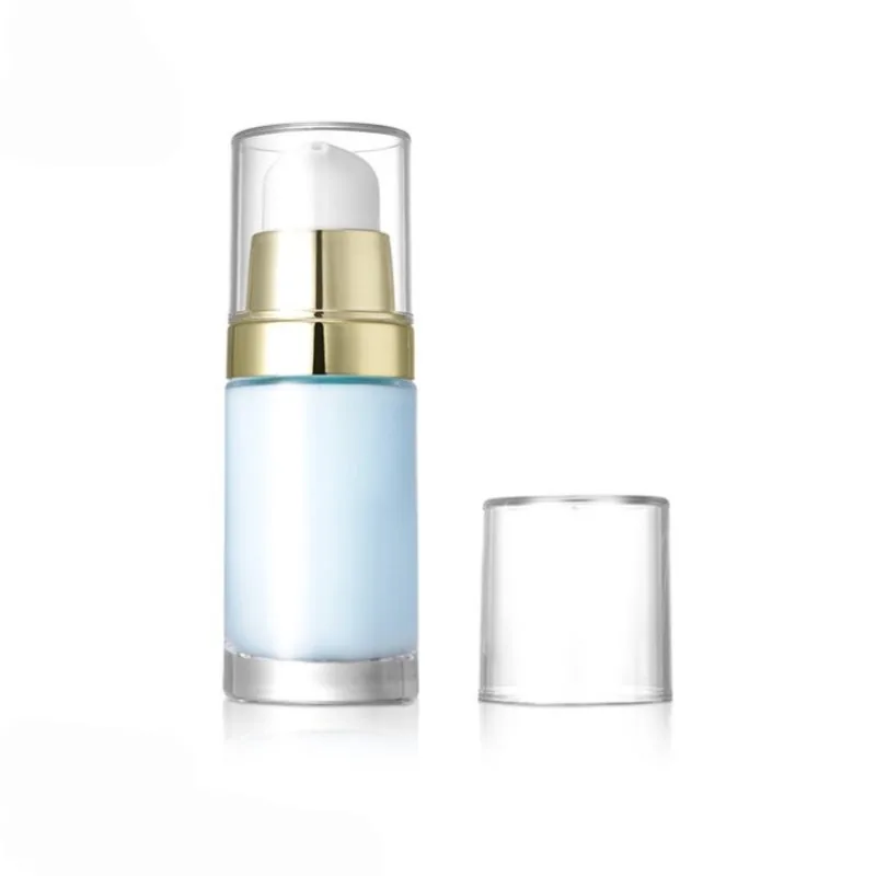50ml clear glass foundation bottle with silver pump