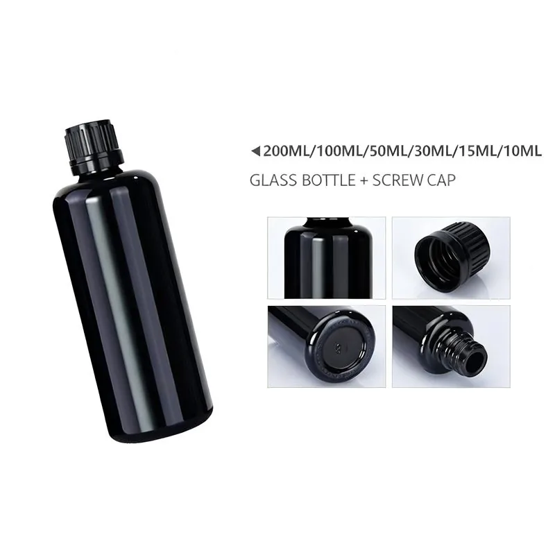 8 oz clear boston round bottle