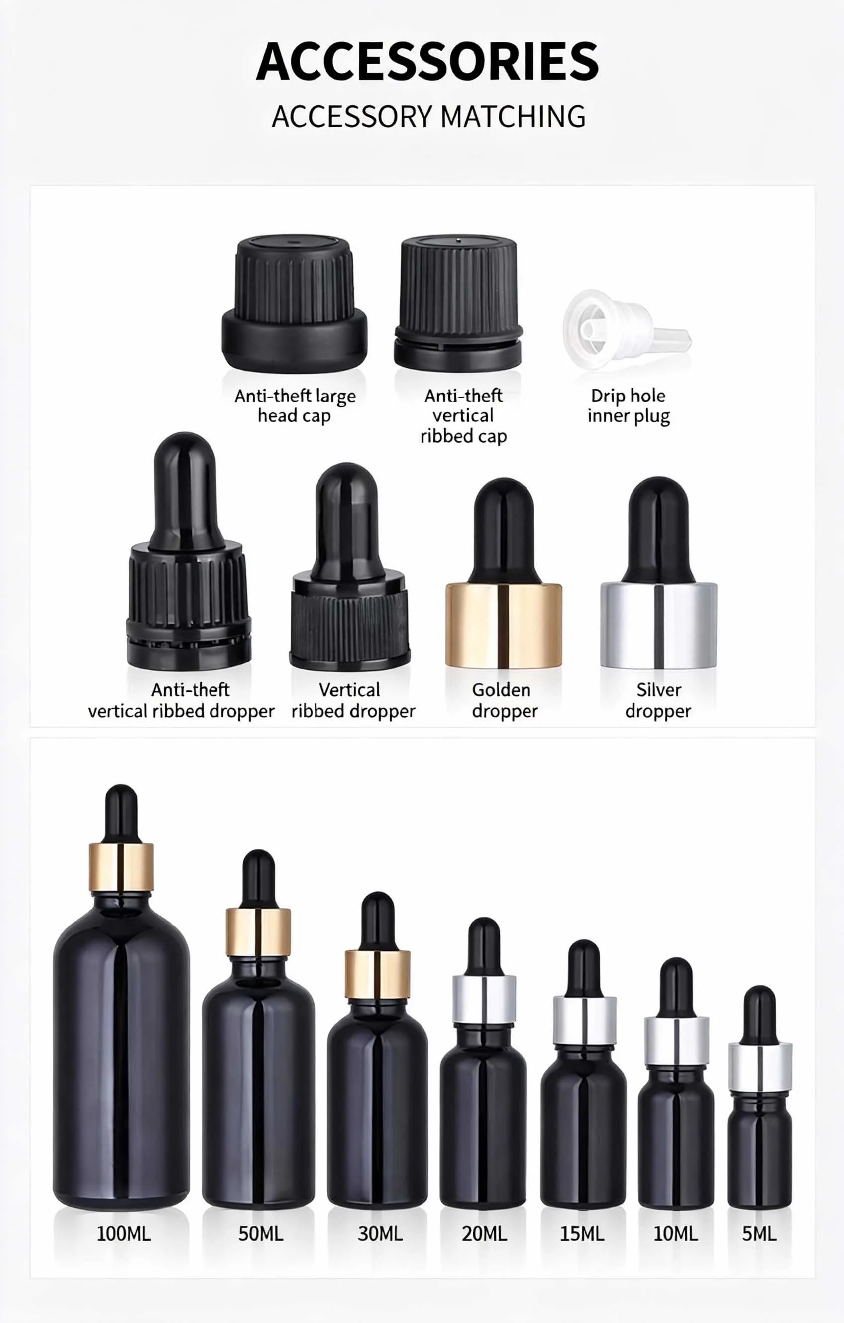 black boston round bottle