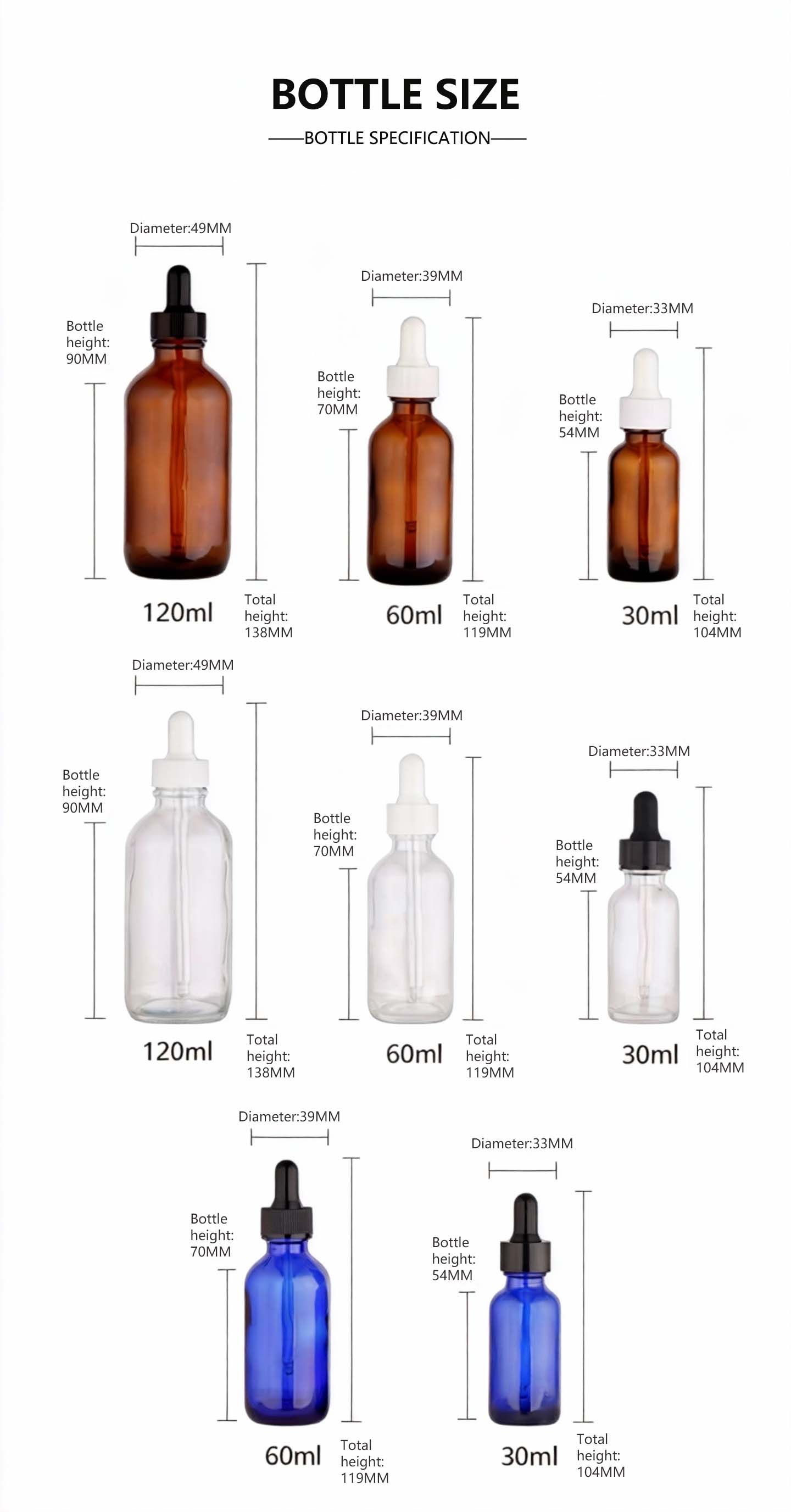 amber boston round bottle