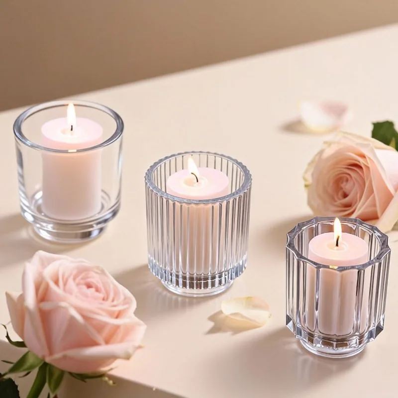 20oz large glass candle jar - triple wick candle container