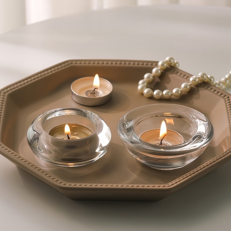 4oz square glass candle jar - mini candle