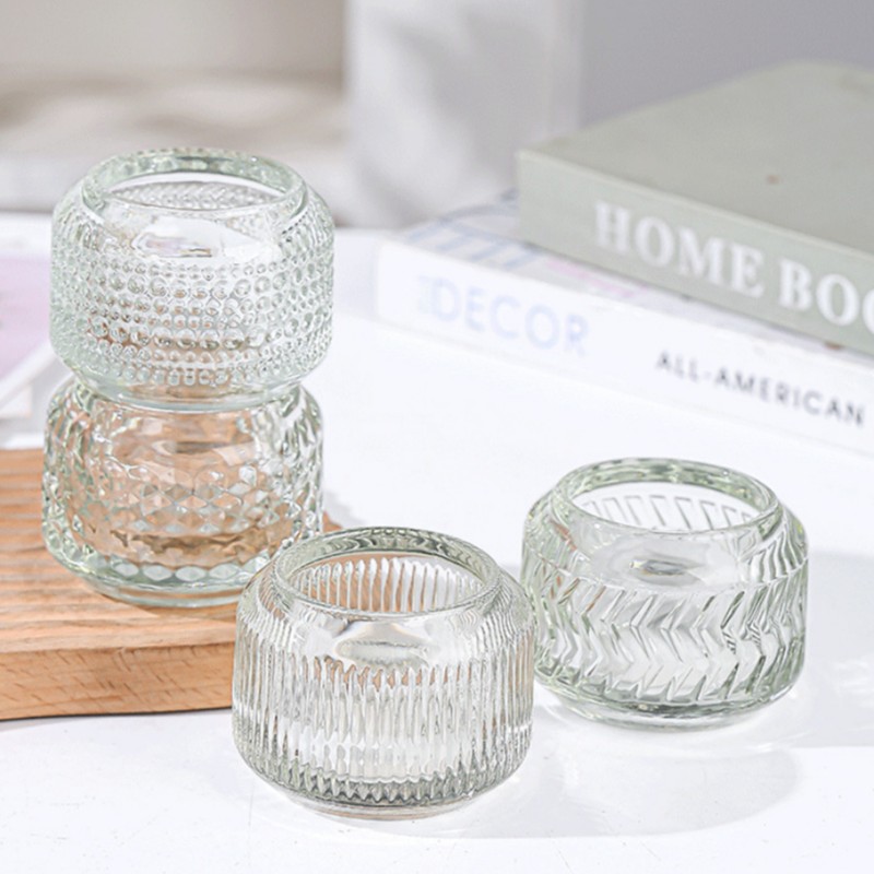 10oz clear glass candle jar with pump - candle