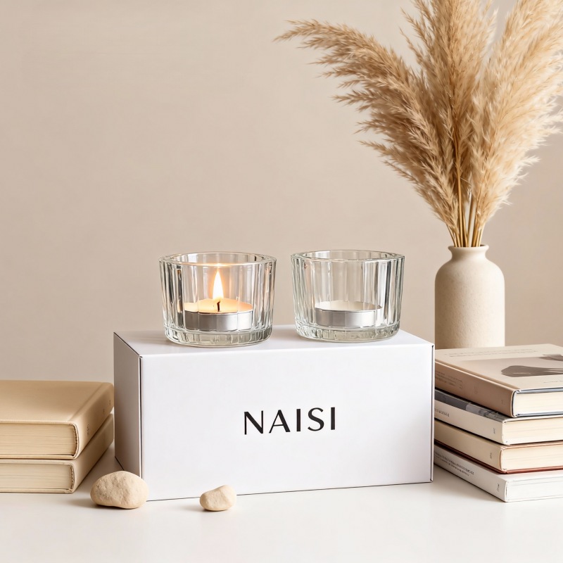 4oz amber glass candle jar - soy wax candle packaging