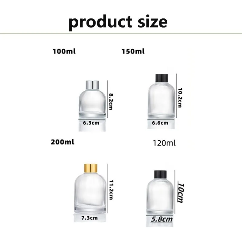 100ml clear glass fragrance bottle - sample