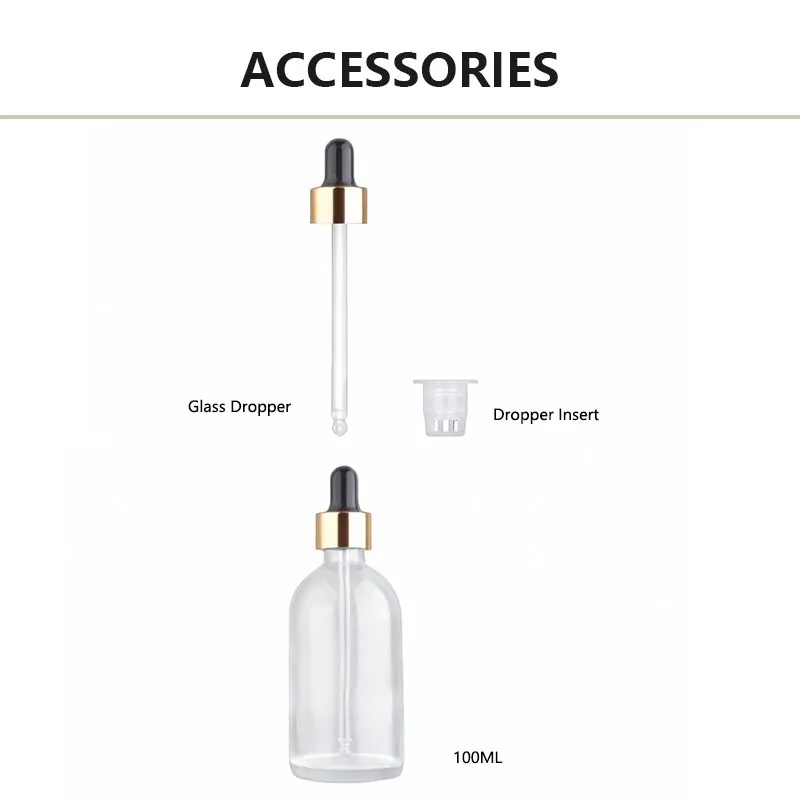 30ml glass essential oil bottle for aromatherapy
