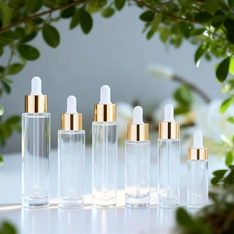 clear glass essential.oil.bottles