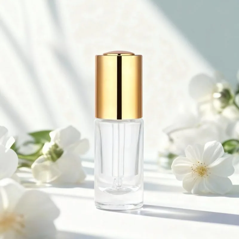 Serum glass bottle and press dropper