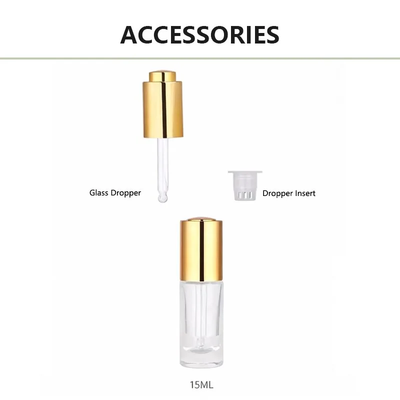 small empty essential oil bottles