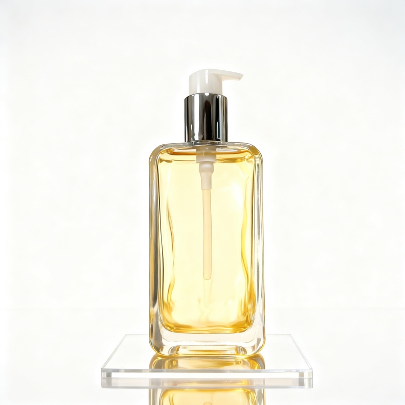 250ml glass essential oil bottle with pump dispenser