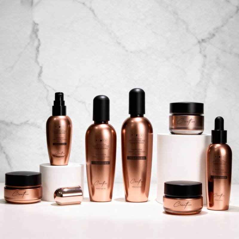 20ml glass eye cream jar with 30ml serum dropper