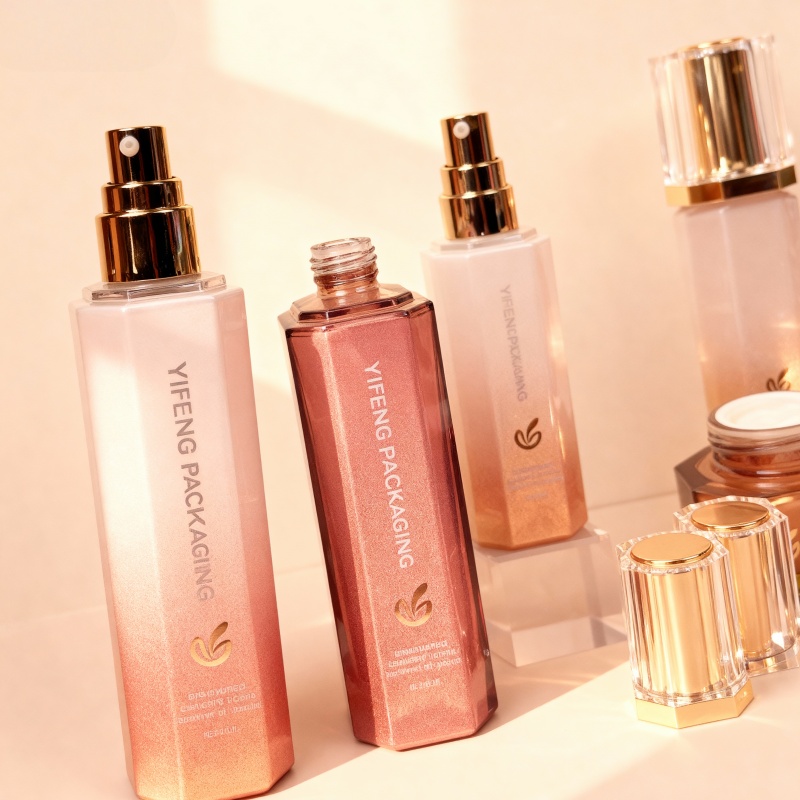 clear cleanser bottle