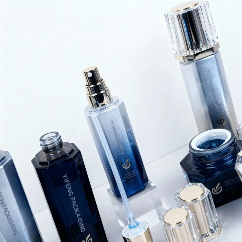 blue glass jar face cream blue glass jar face cream
