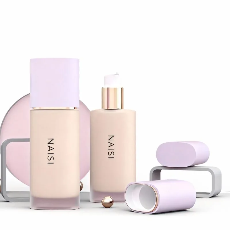 20ml 30ml Empty Liquid Foundation Bottle Glass Lotion Packaging