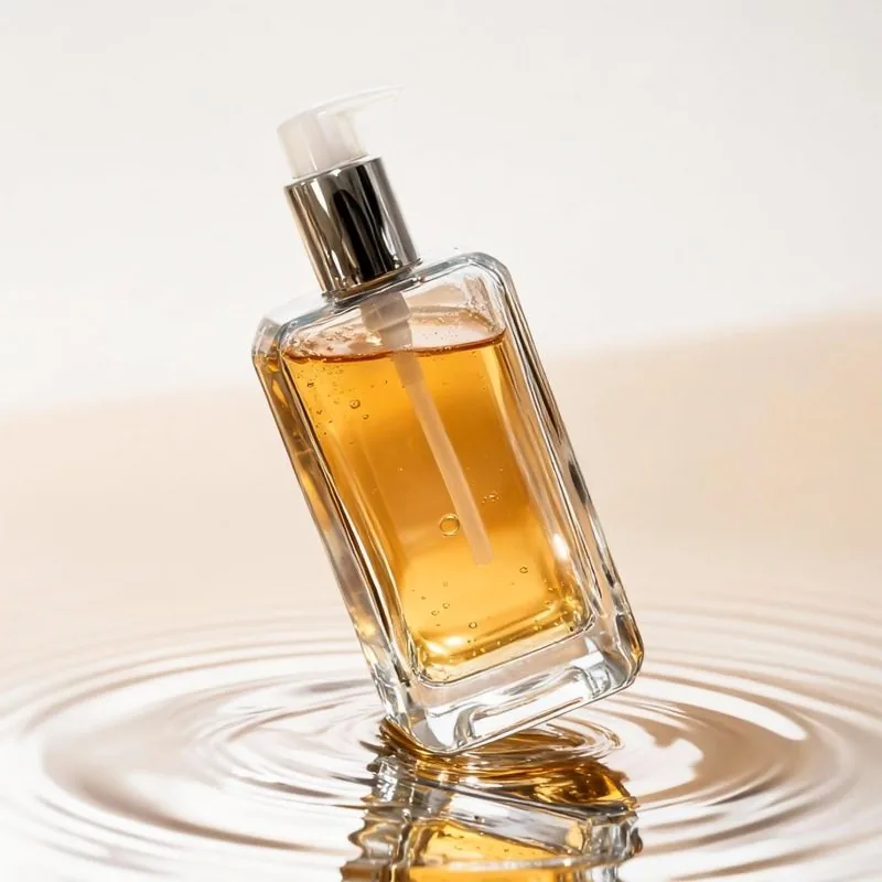 NS-029 250ml 8oz Large Capacity Square Essential Oil Spray Pump Bottle