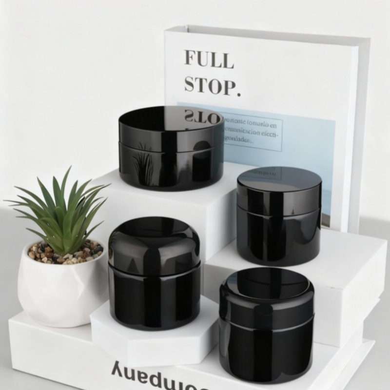 Black cream bottle series,  High-Quality Cosmetic Packaging 60g, 100g