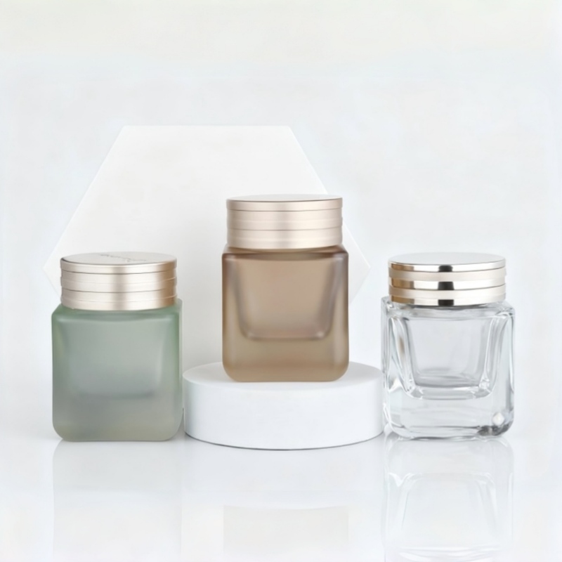 50g Square-shaped thick-bottomed cream bottle