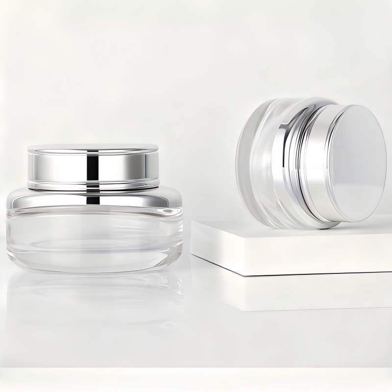 30g 50g flat-bottom cream bottle series with lids