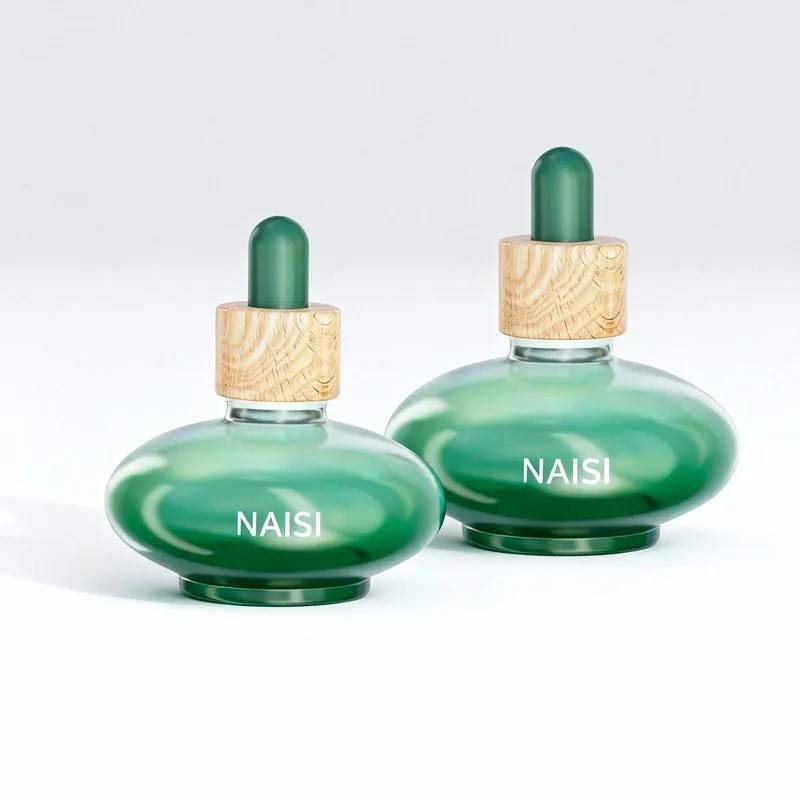 New 30ml transparent ice cube bottle with dropper for essential oil bottle