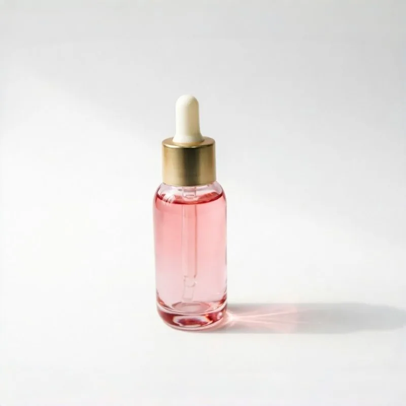 Pink Gradient Glass Essence Bottle