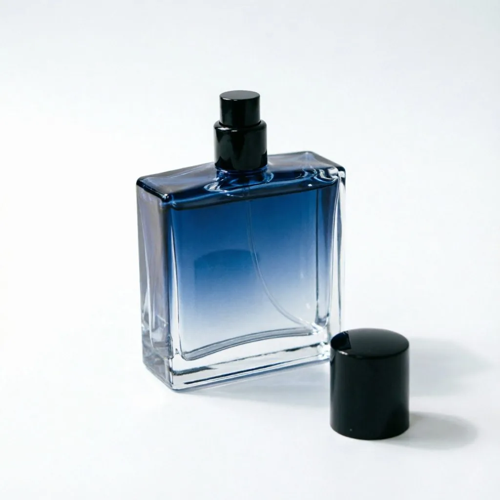 Blue Black Gradient Perfume Bottle
