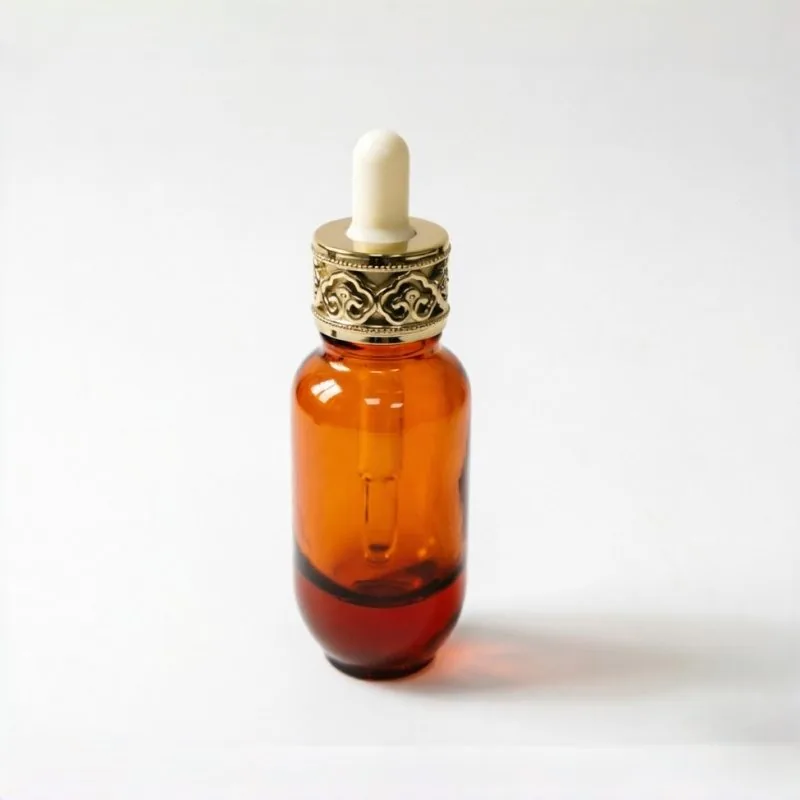Small Amber Essential Oil Bottle