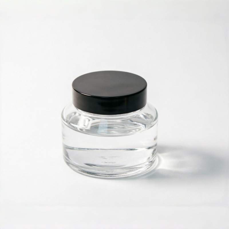 individuell Shape Glass Cremetiegel mit Black Lid