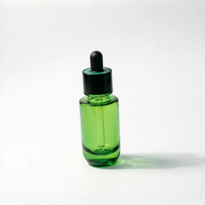 Mini Green Glass Dropper Bottle 5ml 10ml 15ml 30ml