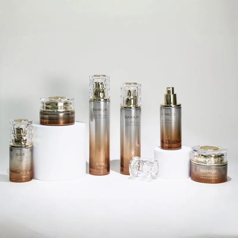 50g Cream Jar Packaging Supplier 50ml 120ml Glass Empty Cosmetic Bottles