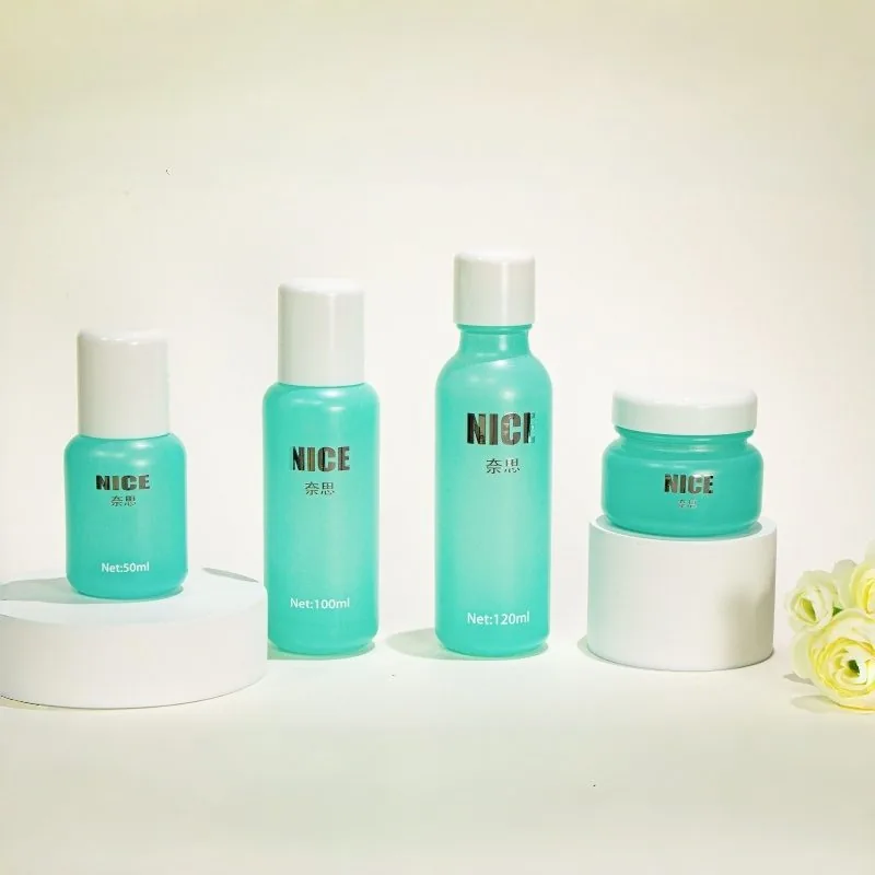 Garrafa cosmética sustentável de fábrica de 50ml, embalagem reciclável para cuidados com a pele, garrafas cosméticas vazias