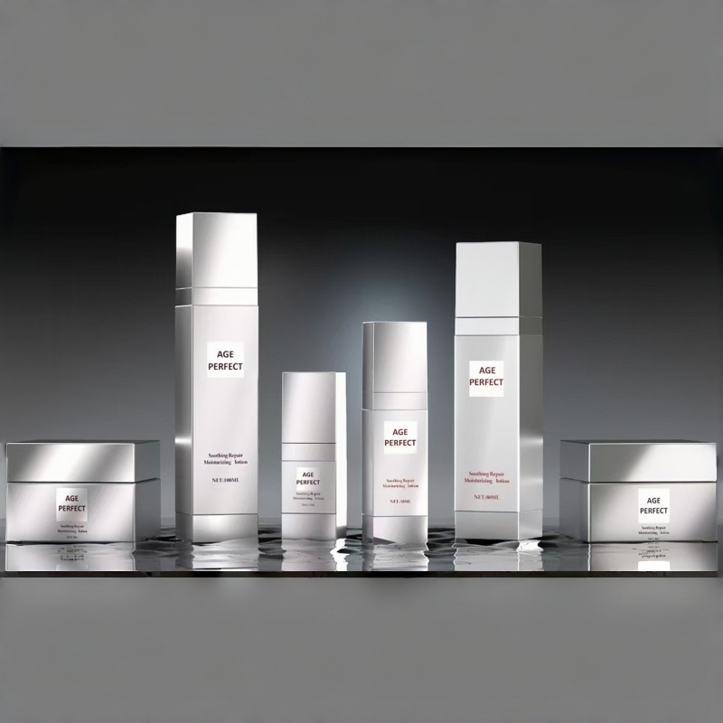 30g 50g Glass Empty Cream Jar Square Cosmetic Bottle