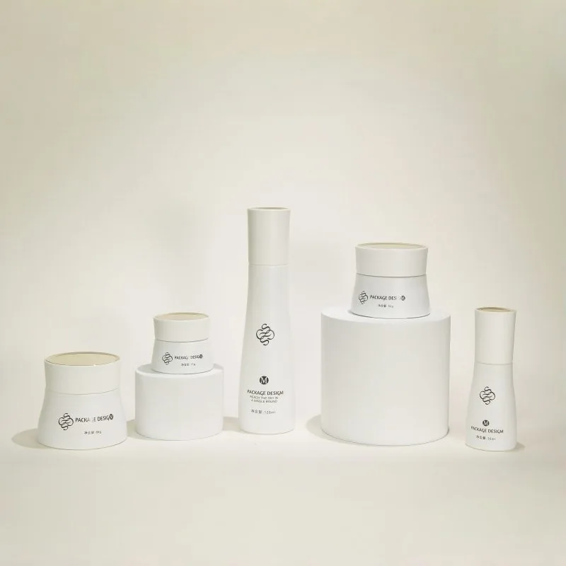 Frasco de soros cosméticos de formato oval recarregado de 100ml