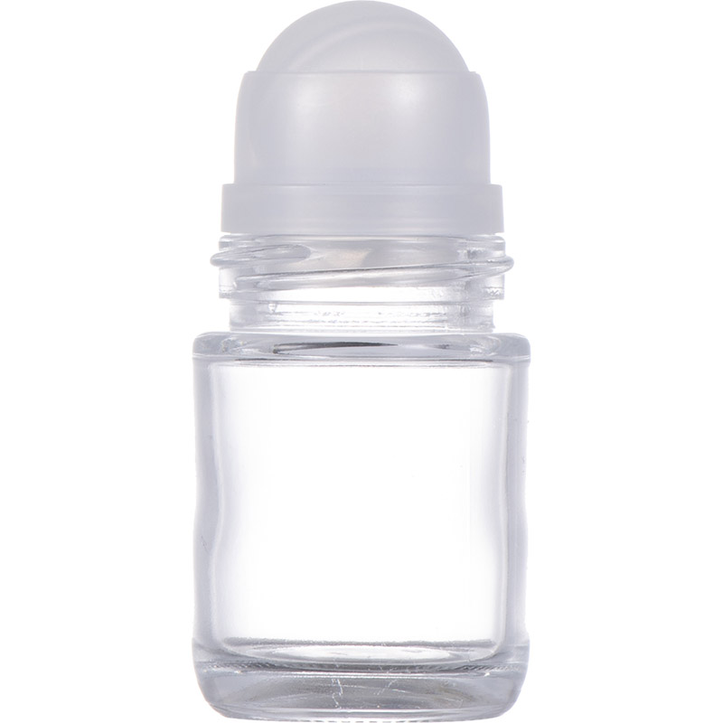 Ball bearing bottle cap 25ml 30ml 50ml antiperspirant deodorant lotion glass bottle