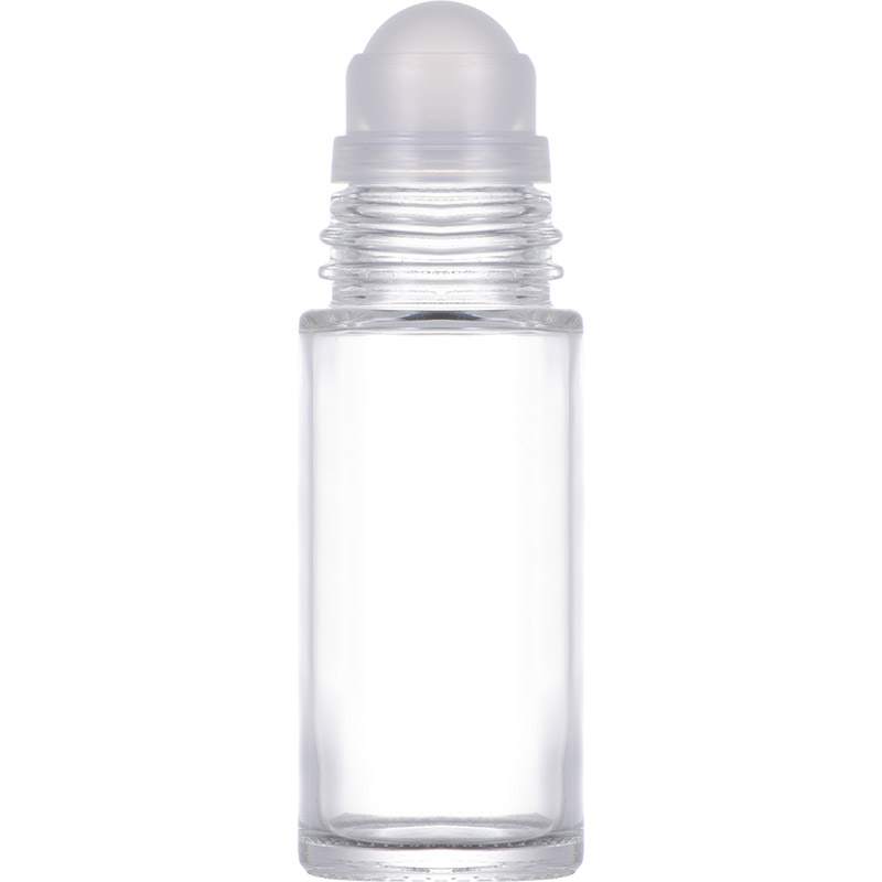 Wholesale 50ml cylindrical glass ball-shaped perfume/deodorant empty bottles