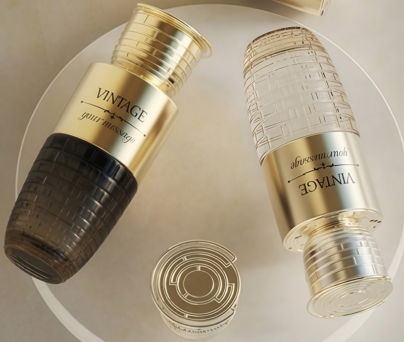 HOT SALES OEM /ODM Luxury Crimp Clear Perfume Empty Bottle With Pump Spray Cap