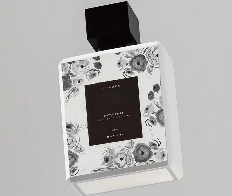 Embalagem de frasco de spray de alta qualidade de vidro para frasco de perfume de 100ml
